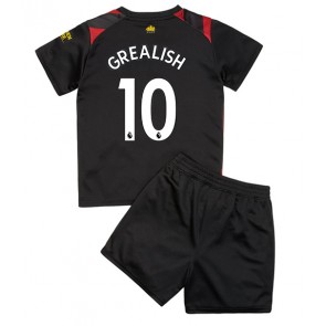 Manchester City Jack Grealish #10 babykläder Bortatröja barn 2022-23 Korta ärmar (+ Korta byxor)